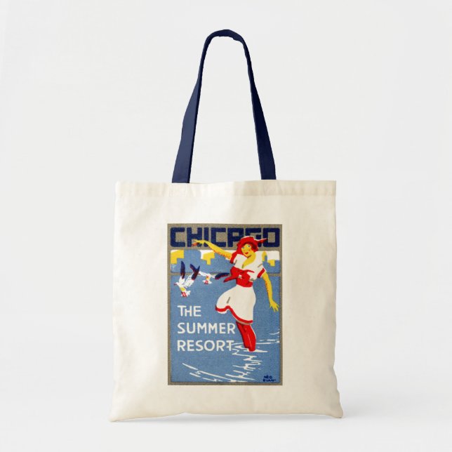 Bolsa Tote 1912 Chicago, o recurso de verão (Frente)