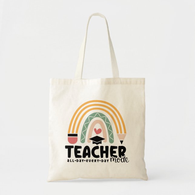 Bolsa Tote 1 - Engraçado Modo de Professora Ensinando Present (Frente)