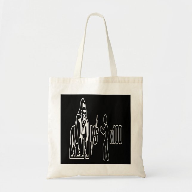 Bolsa Tote 1 Gorila Silverback vs 100 Humanos_3 (Frente)