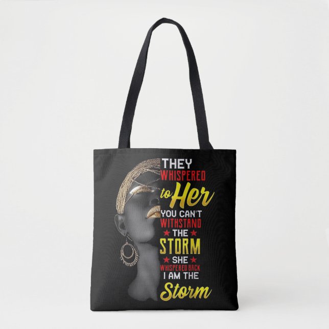Bolsa Tote 1 I Am The Strong African Queen Girls Black Histor (Frente)