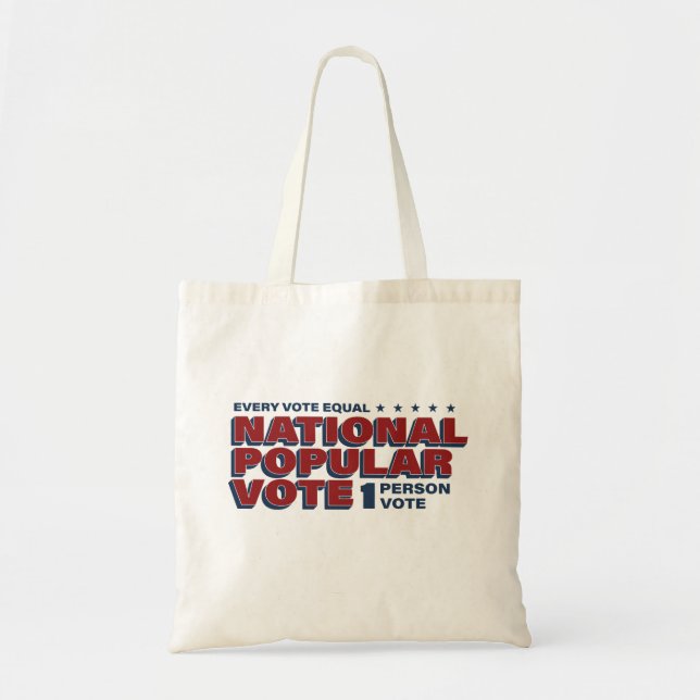Bolsa Tote 1 Pessoa 1 Vote Tote Bag (Frente)