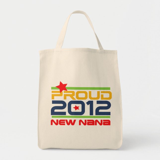 Bolsa Tote 2012 t-shirt e presentes orgulhosos de Nana (Frente)