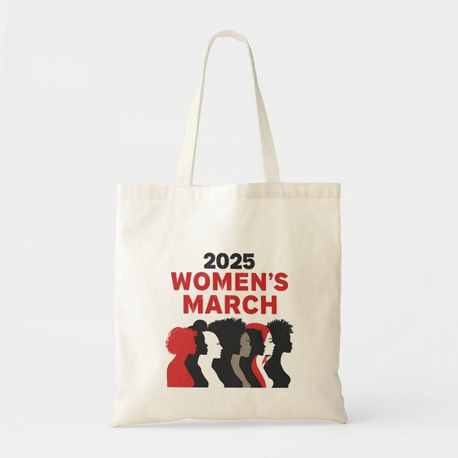 Bolsa Tote 2025 Marcha das mulheres empoderamento das mulhere (Frente)