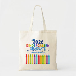 Bolsa Tote 2026 Kindergarten Graduate Cute Custom Graduation