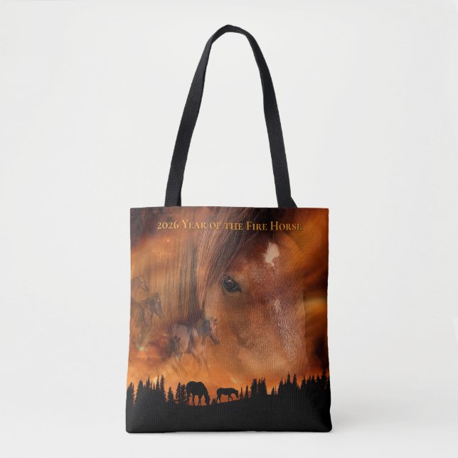 Bolsa Tote 2026 Year of the Fire Horse - Firestorm (Frente)