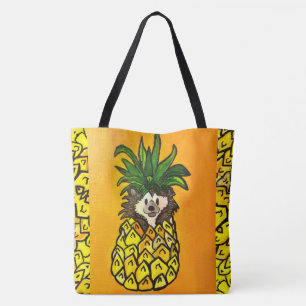 Bolsa Tote 248 - Cachorro e ananás - Saco de Tota