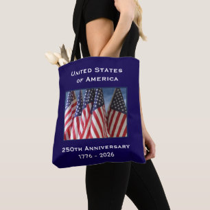 Bolsa Tote 250º Aniversário do comemorativo Patriótico dos EU
