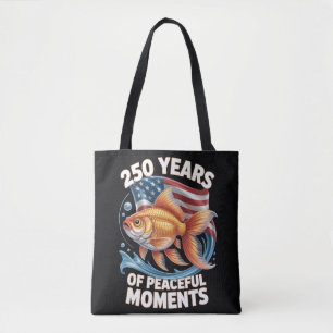 Bolsa Tote 250 Anos de Momentos Pacíficos Arte de Peixe Doura