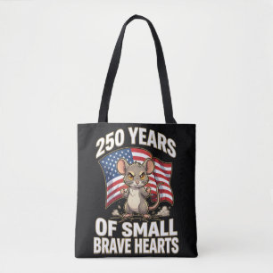 Bolsa Tote 250 Anos de Pequenos Corações Corajosos Arte de Ra