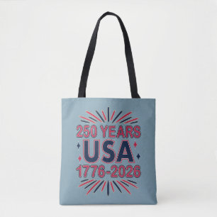 Bolsa Tote 250 Anos EUA 1776-2026 Semiquincentenário
