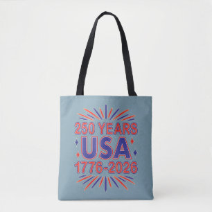 Bolsa Tote 250 Anos EUA 1776-2026 Semiquincentenário