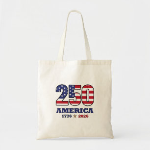 Bolsa Tote 250 Desenho de Bandeira Patriótica da América 17