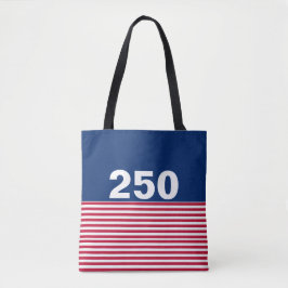 Bolsa Tote 250 Red White and Blue USA Anniversary