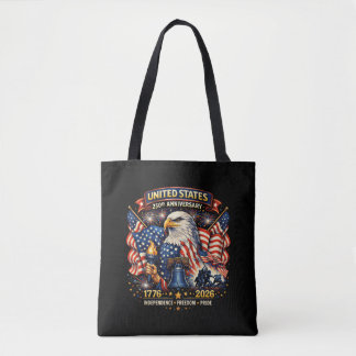 Bolsa Tote 250th Anniversary USA 1776–2026 American Heritage