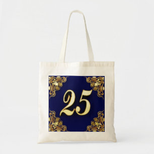 Bolsa Tote 25 Aniversário ou Regal do Aniversário Dourado e A