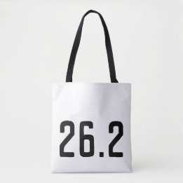 Bolsa Tote 26,2 Sacola da maratona