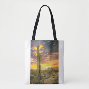 Bolsa Tote 2706-Arizona Paisagem do Deserto ao Sunset