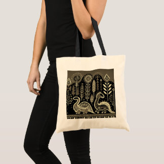 Bolsa Tote 2 dinauscultadores com floresta escura