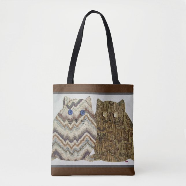 Bolsa Tote 2 Gatos Gordos #1 (Frente)