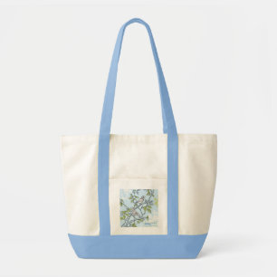 Bolsa Tote 2 pássaros, sacola customizável do monograma
