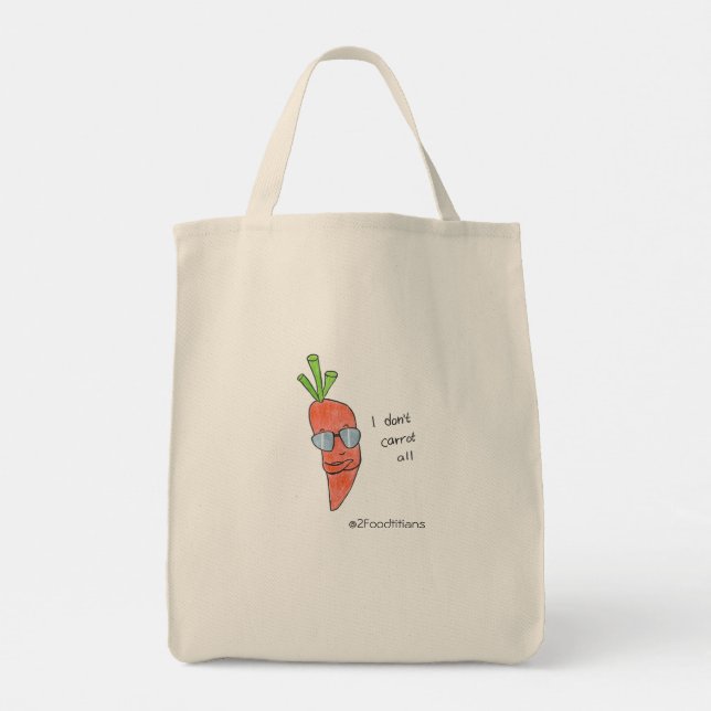 Bolsa Tote 2 Sided Romaine Calm & Carrot on Tote Bag (Verso)