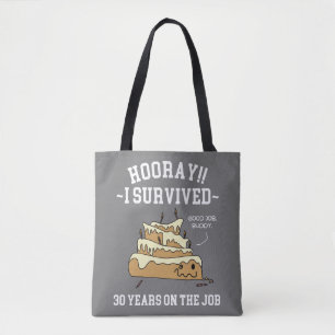 Bolsa Tote 30 Anos no Emprego 30º Aniversário de Empregado