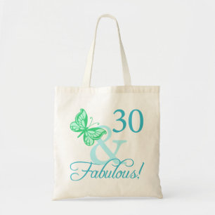 Bolsa Tote 30 E Presentes De Aniversário Fabulosos (Aqua)