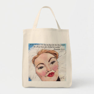 Bolsa Tote 31:21 dos provérbio de Frost do rubi