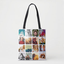 Bolsa Tote 32 Carregar branco de lado duplo fotográfico