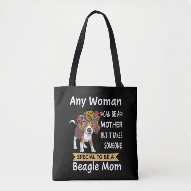 Bolsa Tote 37 Especial Para Ser Uma Mãe De Beagle (Frente)