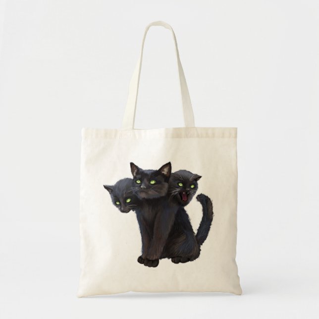 Bolsa Tote 3 dirigiram o gatinho (Frente)