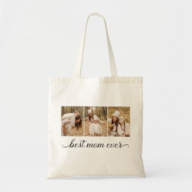 Bolsa Tote 3 Fotocolagem Melhor Mãe De Todos (Frente)