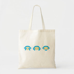 Bolsa Tote 3 macacos sábios