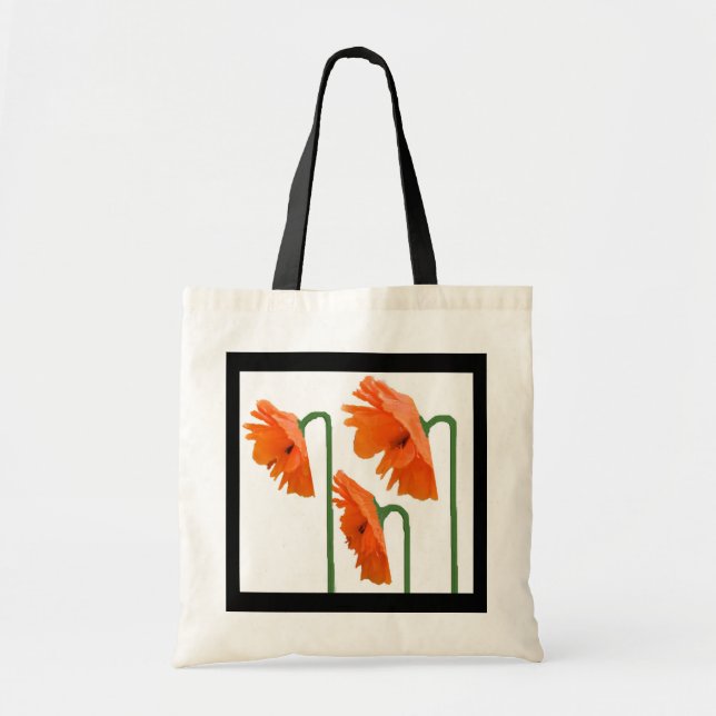 Bolsa Tote 3 papoulas (Frente)