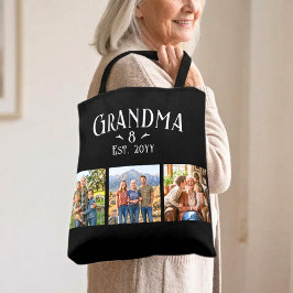 Bolsa Tote 3 Photo Grandma Est Year Custom Name Number Grands