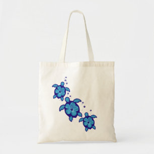 Bolsa Tote 3 tartarugas azuis de Honu