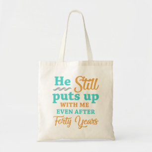 Bolsa Tote 40º Aniversário do Humor das Mulheres