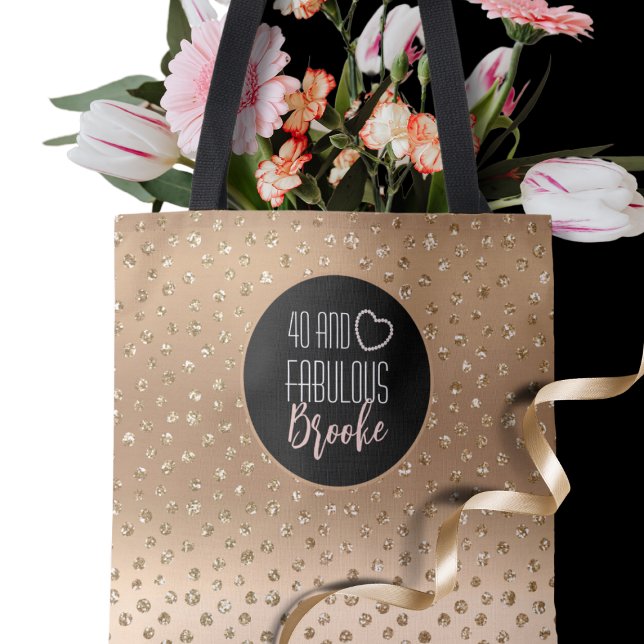 Bolsa Tote 40 e Fabulosa Glitter Sparkle Girly 40 (Criador carregado)