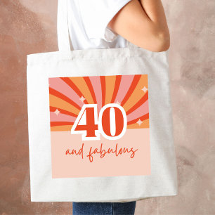 Bolsa Tote 40 e fabuloso pêssego retrô brilhante