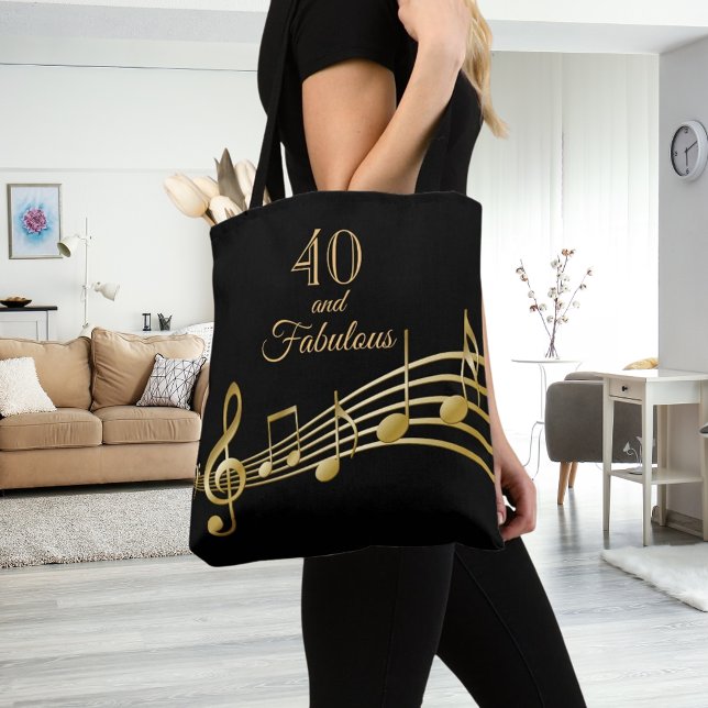 Bolsa Tote 40 notas fabulosas de ouro negro (Criador carregado)