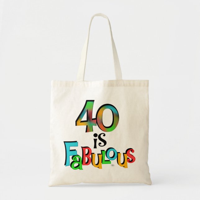 Bolsa Tote 40 são T-shirts e presentes fabulosos (Frente)