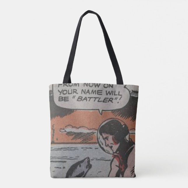 Bolsa Tote 40s Adventure comic | Melhor presente para amantes (Verso)