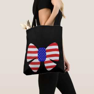 Bolsa Tote 4 de julho Roupa América EUA Bandeira Patriótica