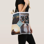 Bolsa Tote 4 Foto de Colagem Personalizada Monograma<br><div class="desc">Torne a sua própria colagem personalizada de 4 fotos única,  monogramada,  em saco de tote de Ricaso - disponível em várias cores</div>
