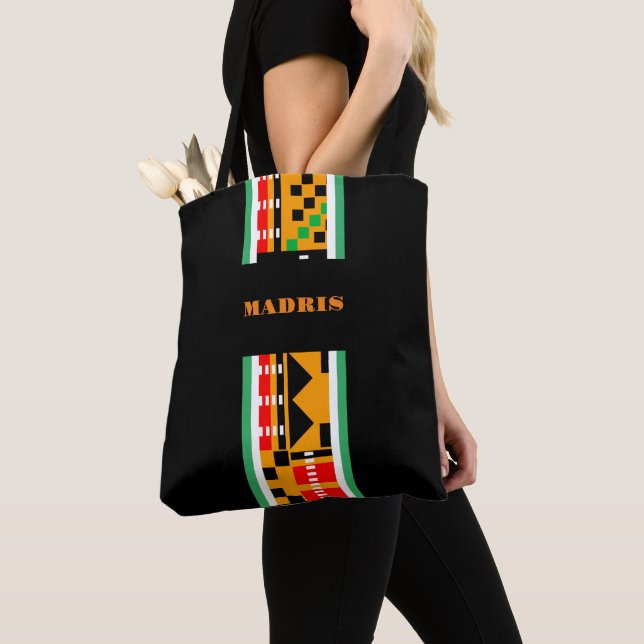 Bolsa Tote #4 Gepersonaliseerde schoudertas African Print    (Close Up)