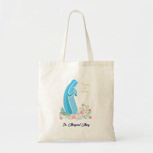 Bolsa Tote 50º Aniversário da Vida Religiosa Nun Pink Flower