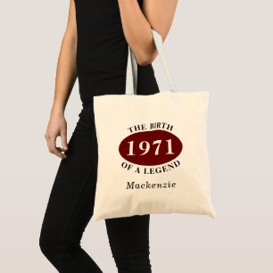 Bolsa Tote 50º Aniversário Personalizado De 1971 Nascimento