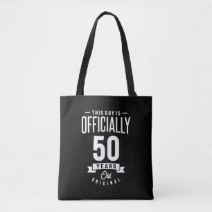 Bolsa Tote 50 anos - 50... Aniversário com doação