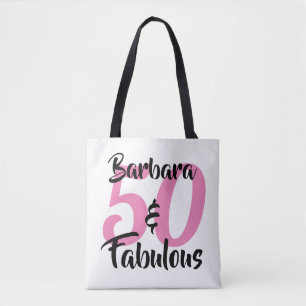 Bolsa Tote 50 e Festa de aniversário personalizada fabulosa