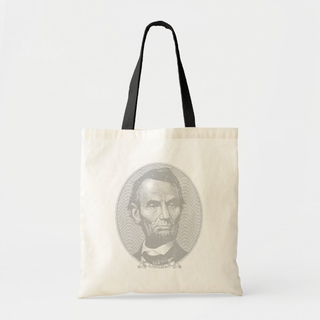 Bolsa Tote 5+Dólar Abraham Lincoln Money (Frente)